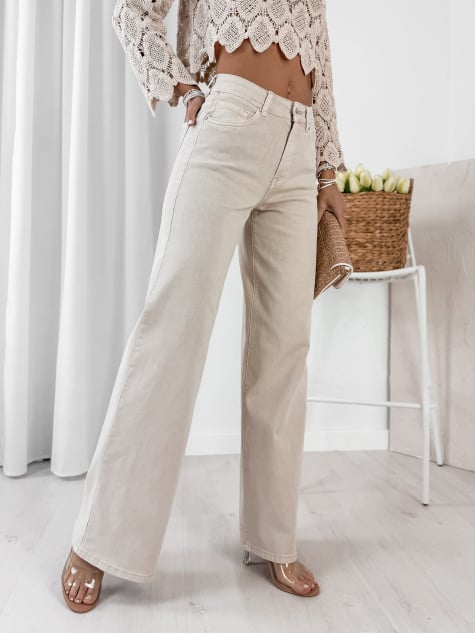 SPODNIE BEIRA BEŻOWE