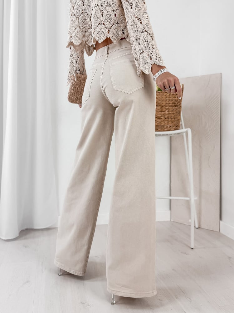 SPODNIE BEIRA BEŻOWE