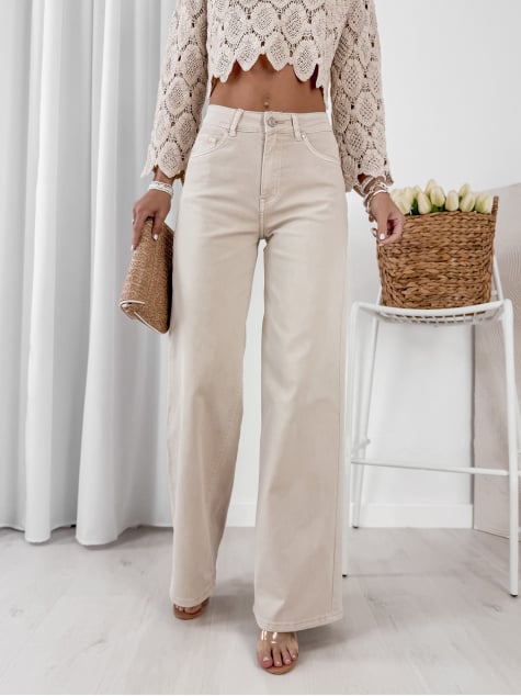 SPODNIE BEIRA BEŻOWE