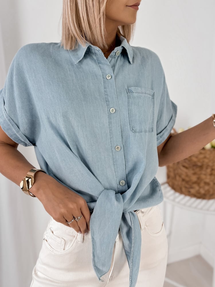 KOSZULA TARMO JASNONIEBIESKA