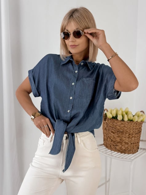 KOSZULA TARMO CIEMNONIEBIESKA