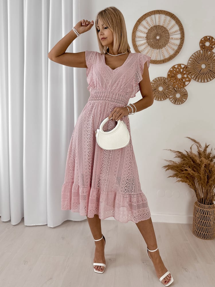 SUKIENKA HERMIONE PUDROWY RÓŻ