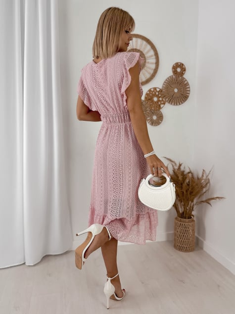 SUKIENKA HERMIONE PUDROWY RÓŻ