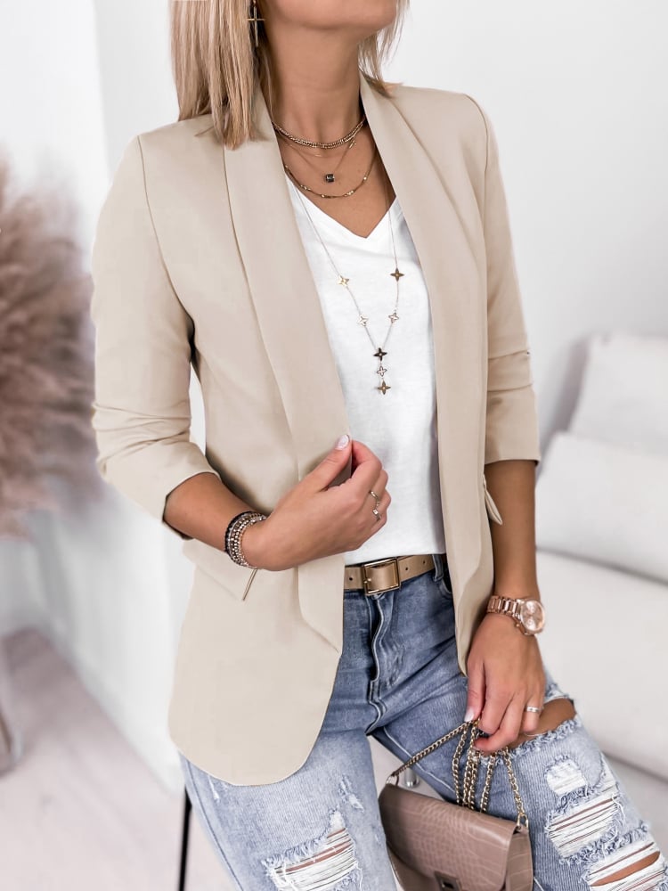 ŻAKIET KAPRI JASNOBEŻOWY