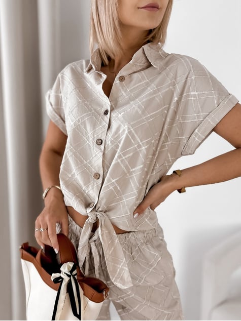 KOSZULA MAREZA BEŻOWA