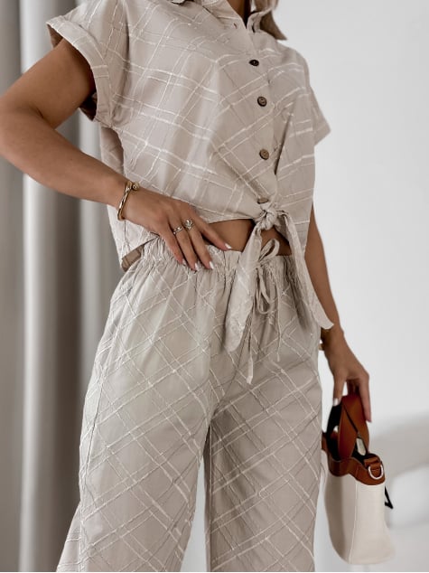 SPODNIE MAREZA BEŻOWE