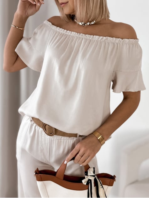 BLUZKA ENESSA BEŻOWA