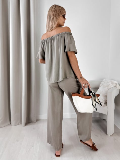 SPODNIE ENESSA CIEMNOBEŻOWE