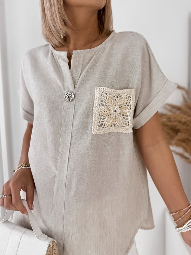 BLUZKA VALNIA BEŻOWA