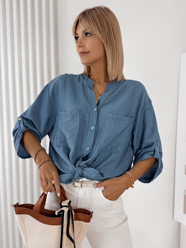 KOSZULA DAREYA NIEBIESKA