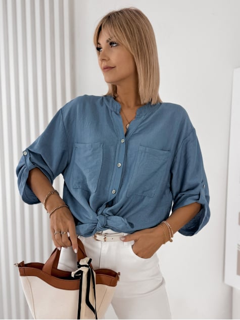 KOSZULA DAREYA NIEBIESKA