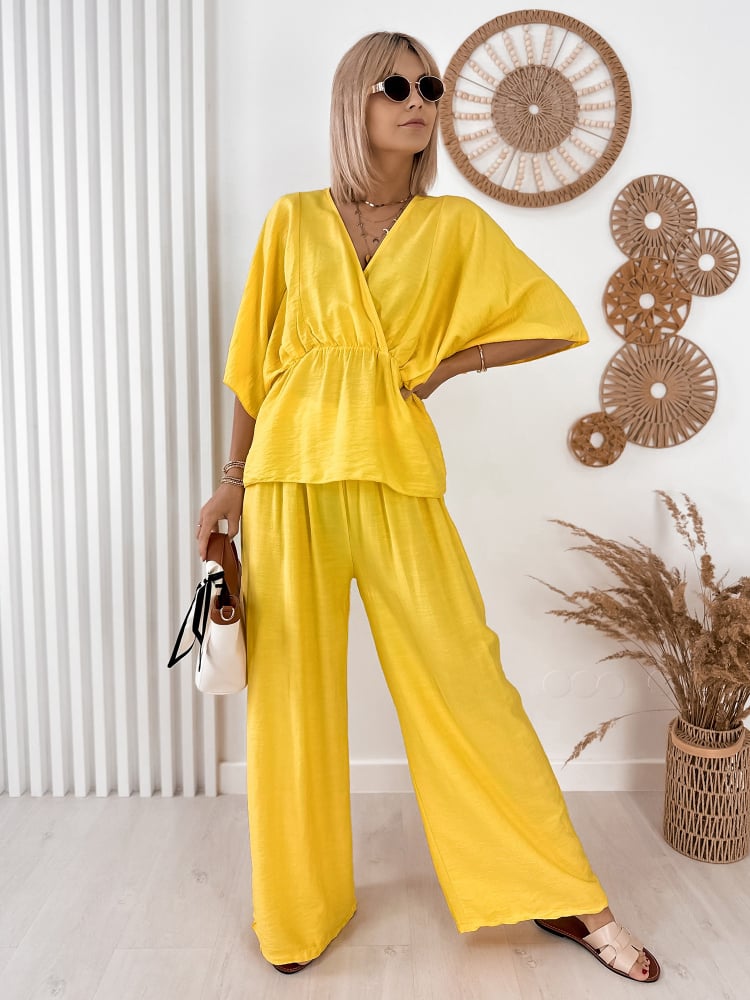 KOMPLET FALONA ZÓŁTY