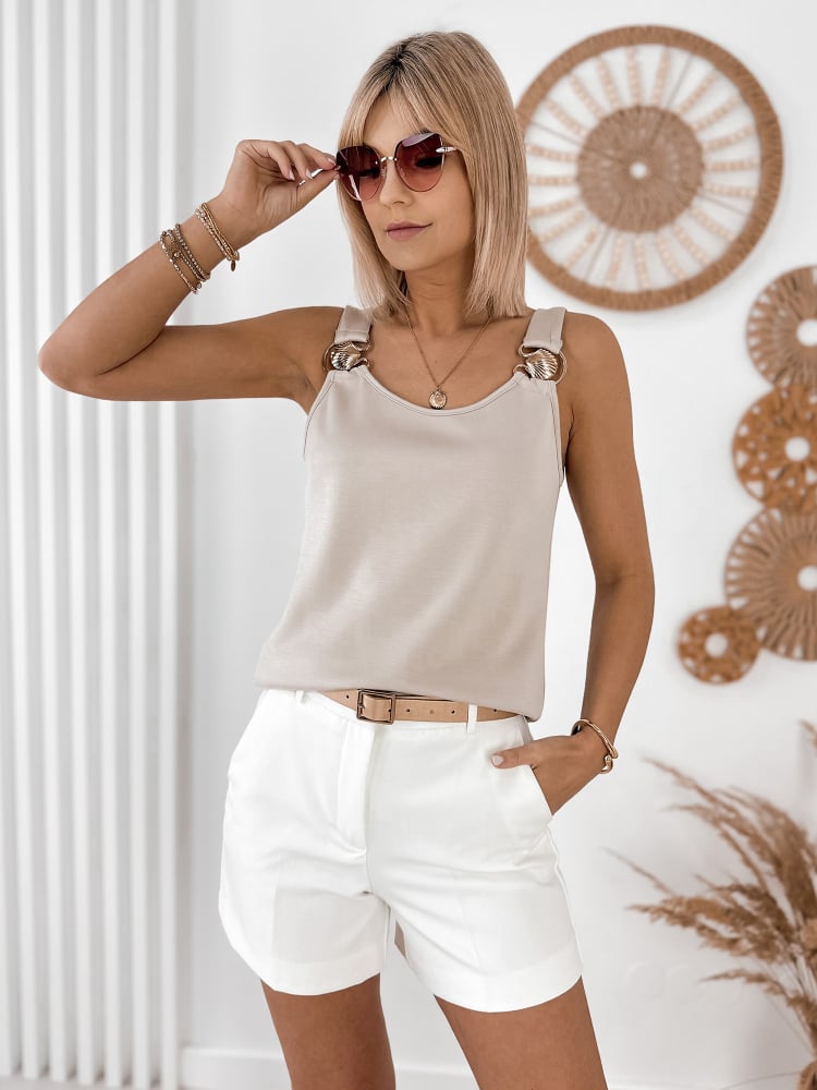 BLUZKA ISOREA BEŻOWA