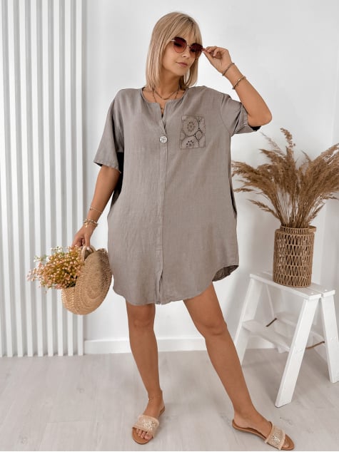 SUKIENKA LUNARE CIEMNOBEŻOWA