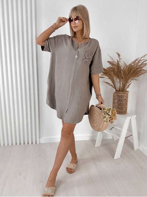 SUKIENKA LUNARE CIEMNOBEŻOWA