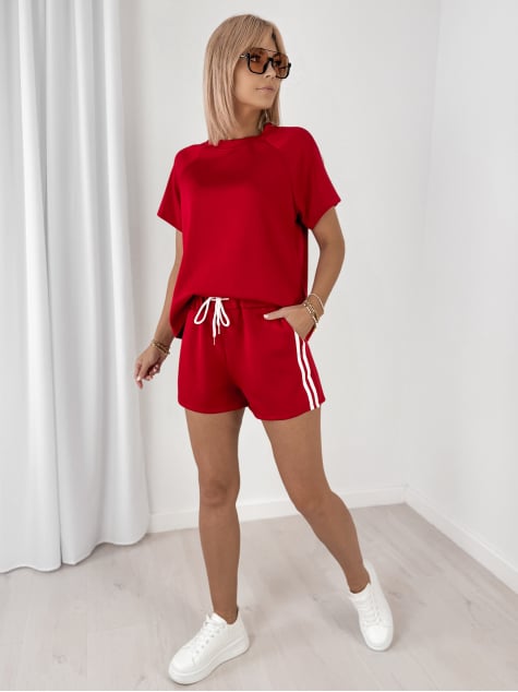 KOMPLET ROMENA CZERWONY