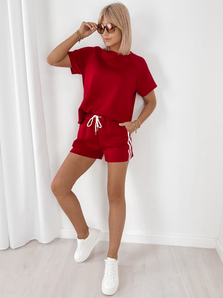 KOMPLET ROMENA CZERWONY