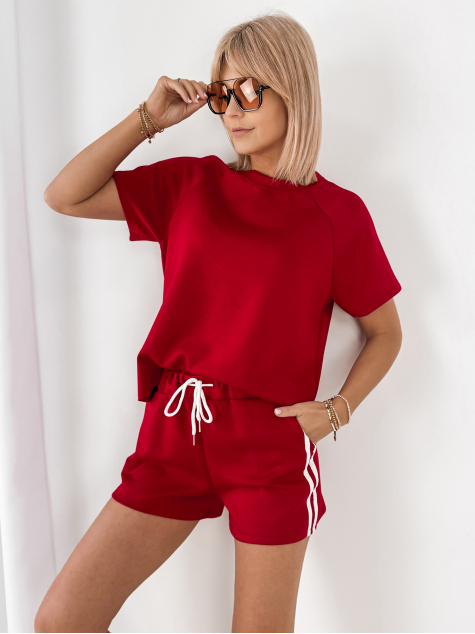 KOMPLET ROMENA CZERWONY