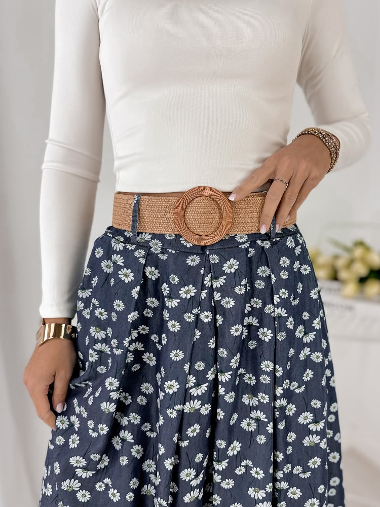 SPÓDNICA JULVIA GRANATOWA