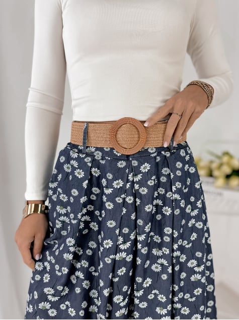 SPÓDNICA JULVIA GRANATOWA