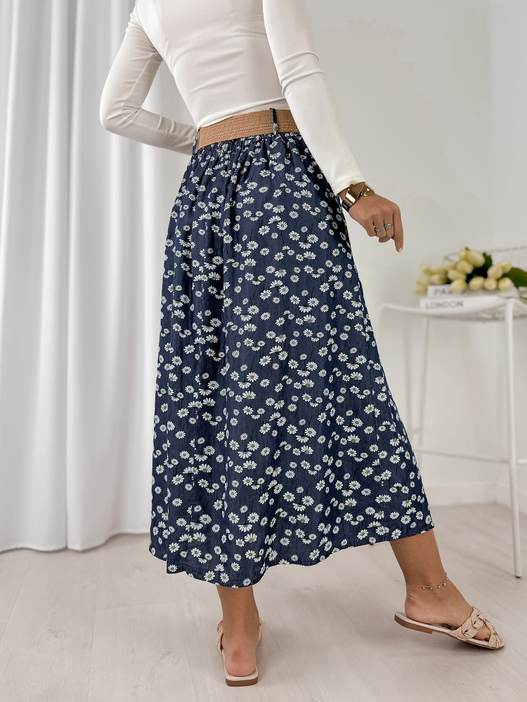 SPÓDNICA JULVIA GRANATOWA