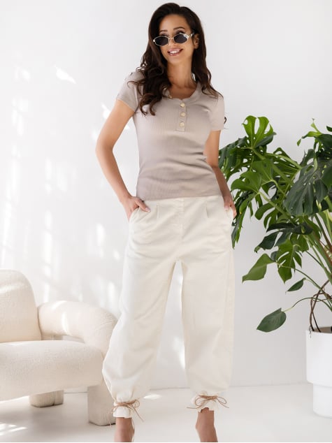 BLUZKA LERONA BEŻOWA