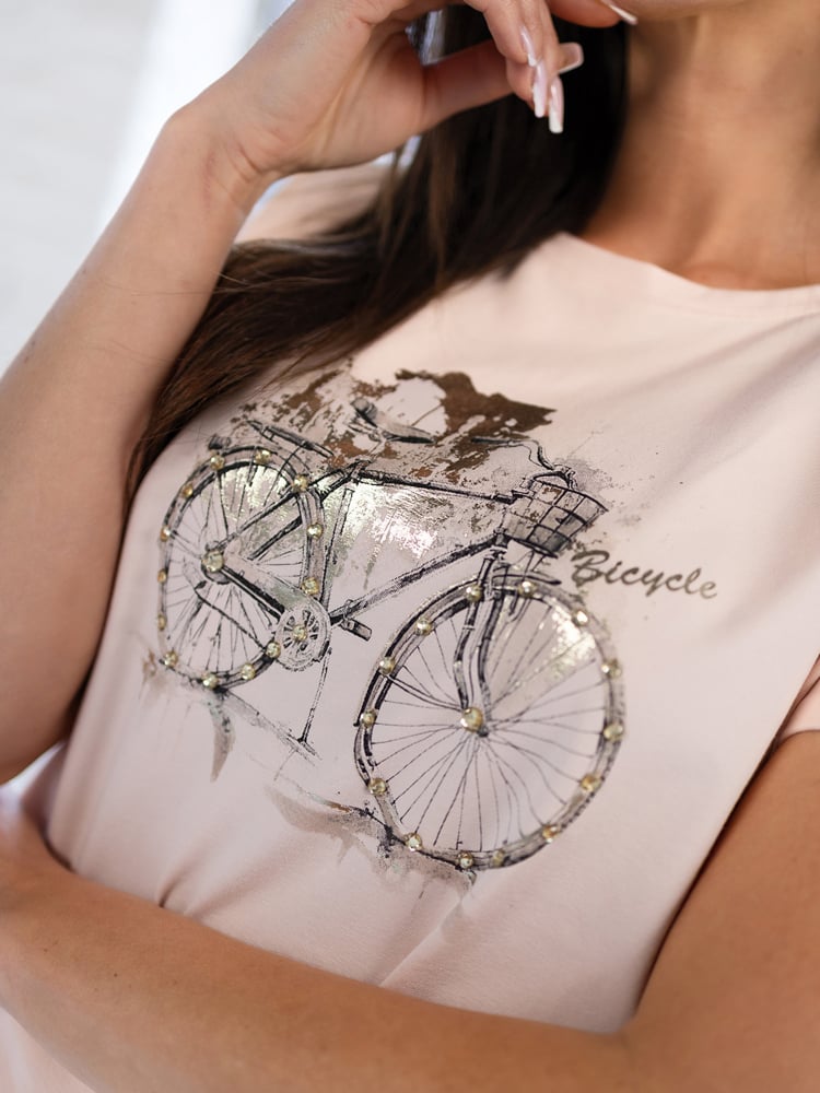 BLUZKA VELLO PUDROWY RÓŻ