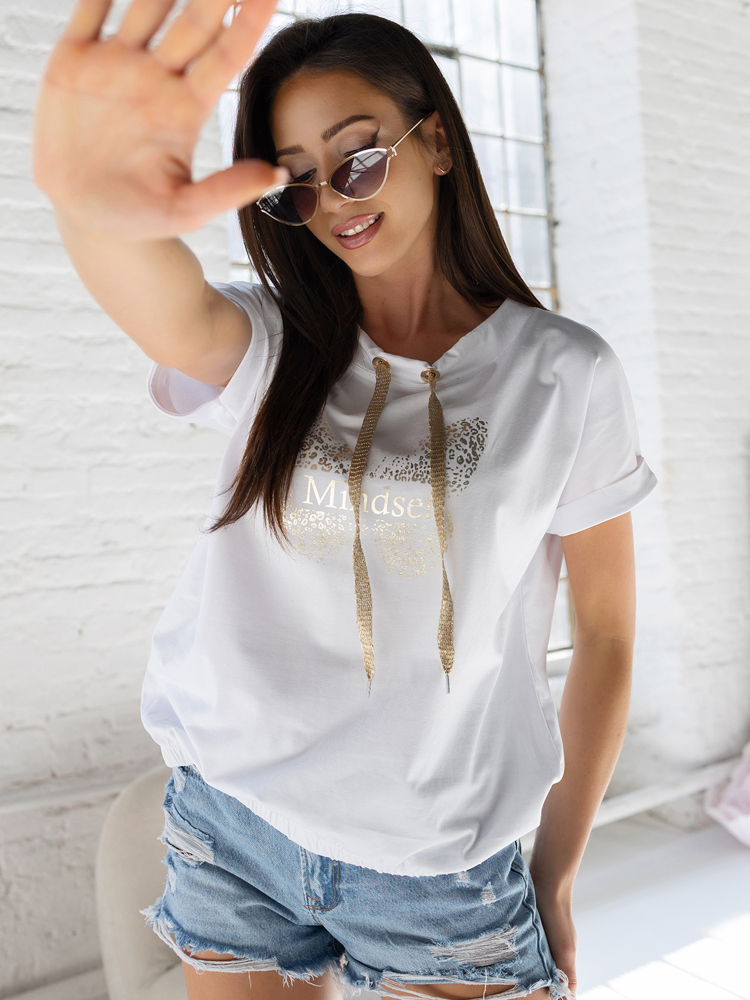 BLUZKA MINDSET BIAŁA