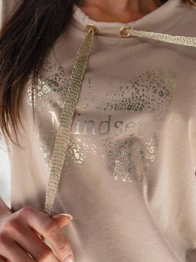 BLUZKA MINDSET BEŻOWA