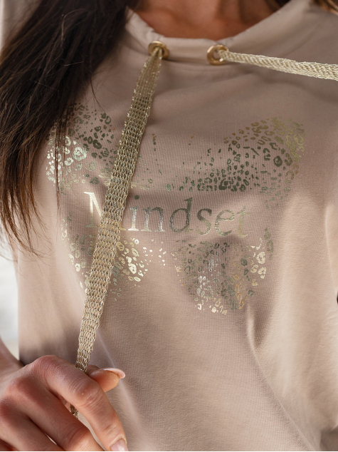 BLUZKA MINDSET BEŻOWA