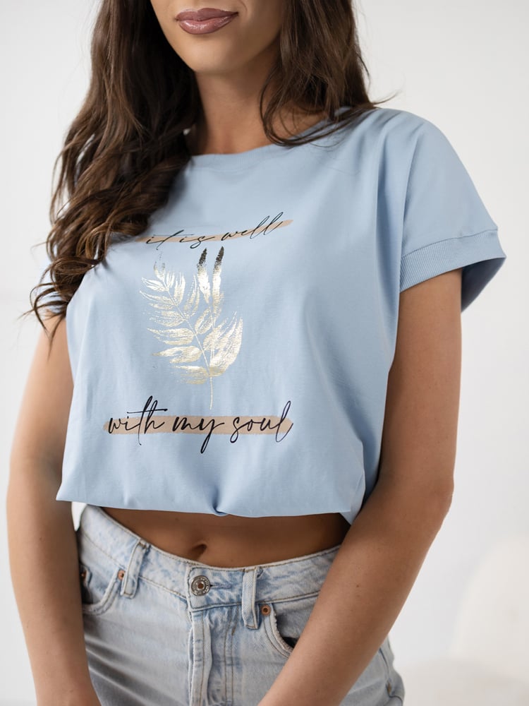 BLUZKA WELL BŁĘKITNA