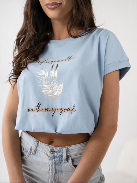 BLUZKA WELL BŁĘKITNA