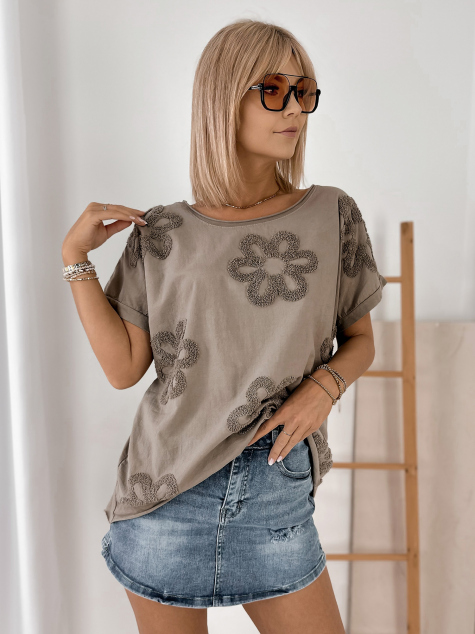 BLUZKA TAMORIA CIEMNOBEŻOWA