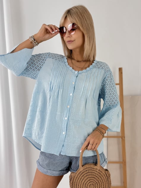 KOSZULA MOKAVA NIEBIESKA