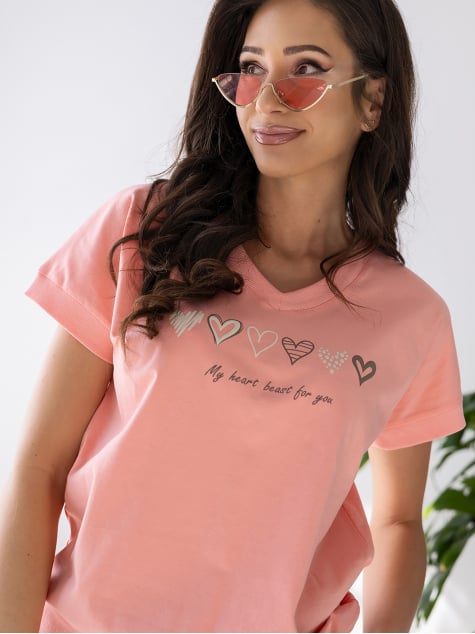 BLUZKA TINNA BRZOSKWINIOWA