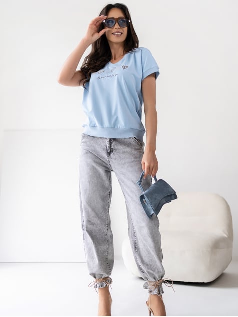 BLUZKA TINNA BŁĘKITNA