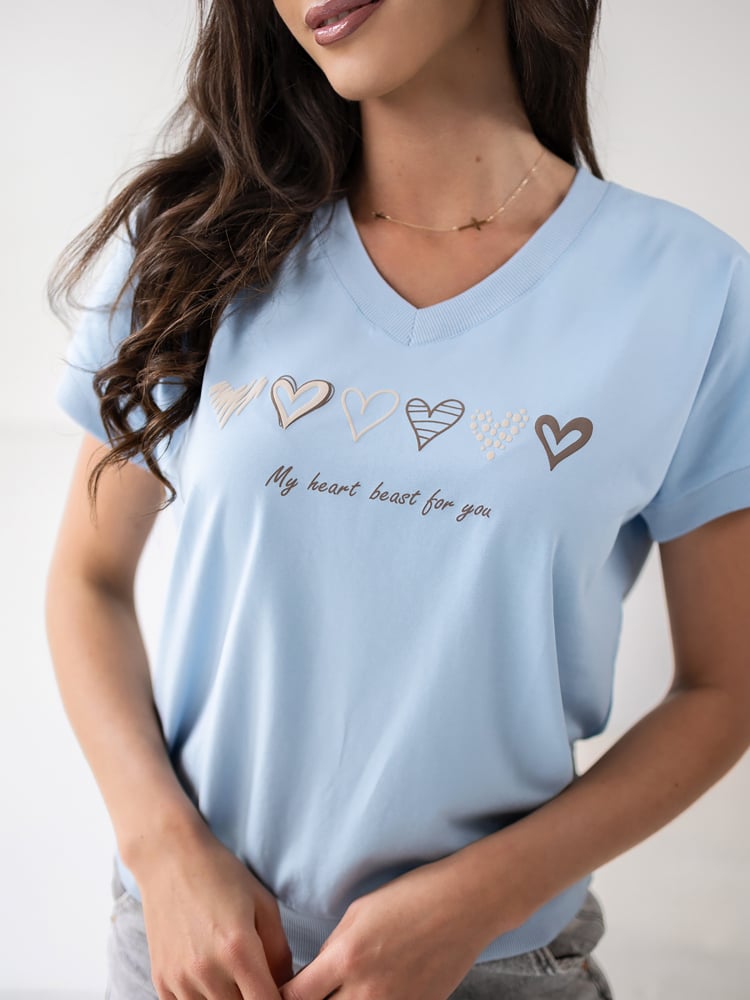 BLUZKA TINNA BŁĘKITNA