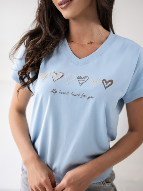 BLUZKA TINNA BŁĘKITNA