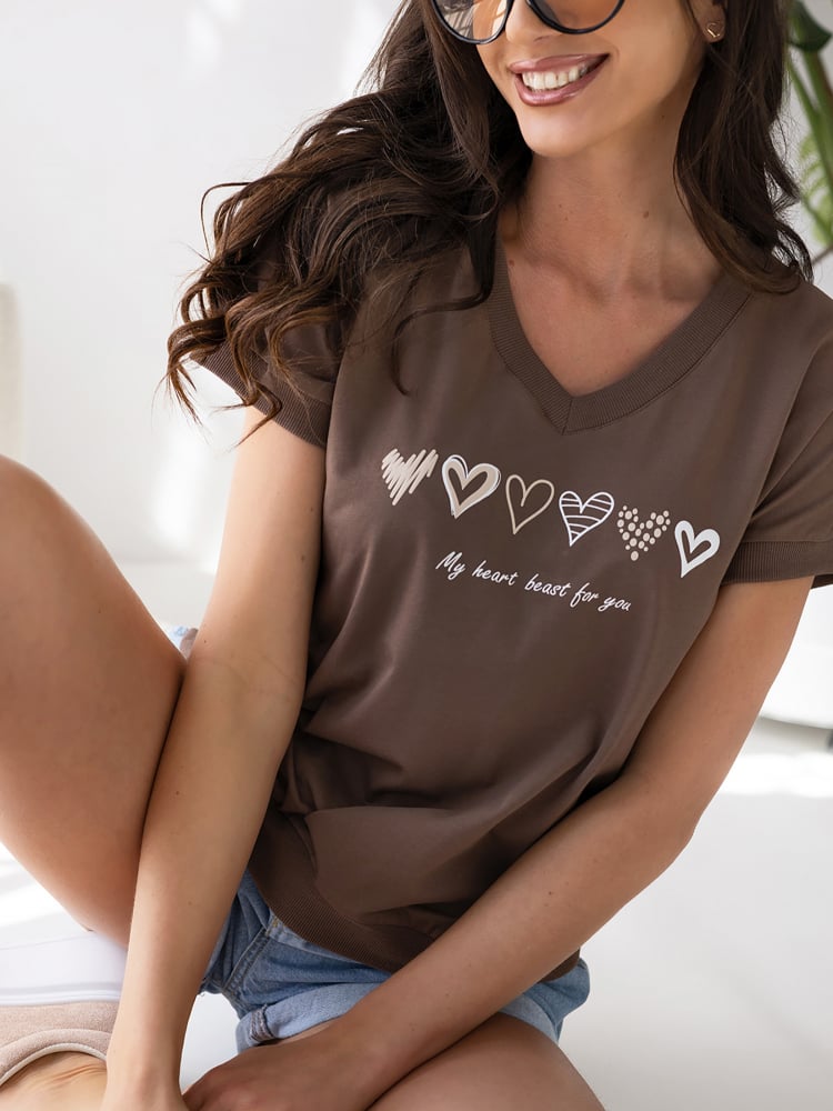 BLUZKA TINNA BRĄZOWA