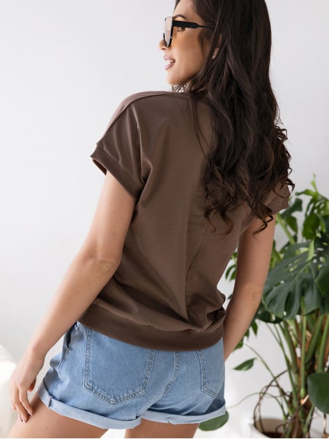 BLUZKA TINNA BRĄZOWA
