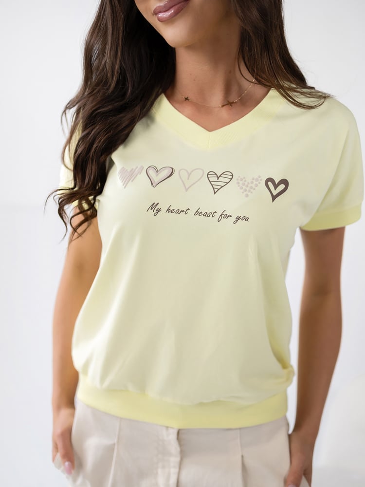 BLUZKA TINNA ŻÓŁTA