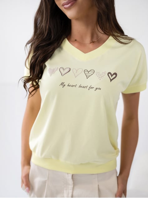 BLUZKA TINNA ŻÓŁTA