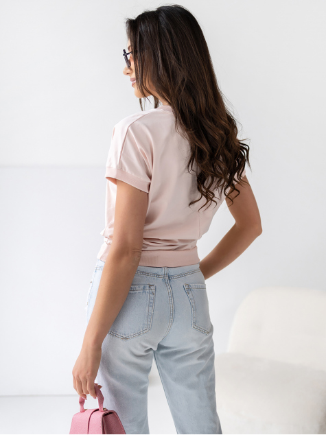 BLUZKA TINNA PUDROWY RÓŻ