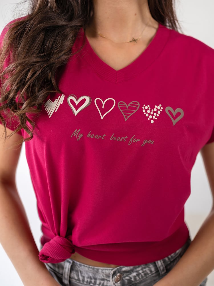 BLUZKA TINNA BORDOWA