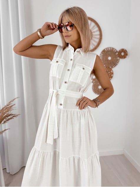 SUKIENKA NALUMI ECRU