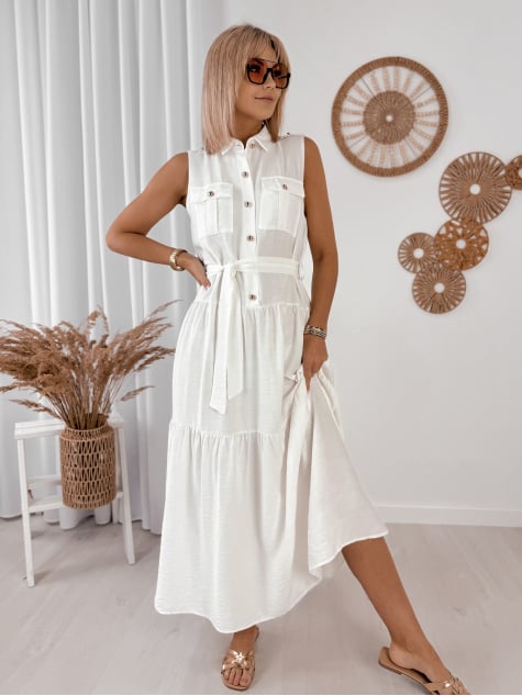 SUKIENKA NALUMI ECRU