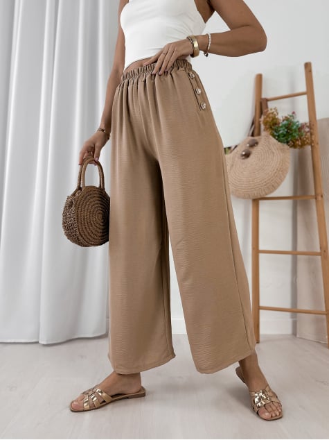 SPODNIE ATOMES KARMELOWE