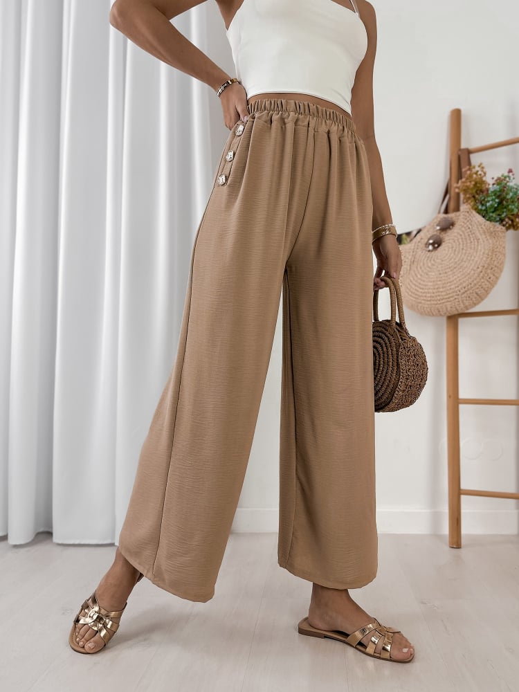 SPODNIE ATOMES KARMELOWE