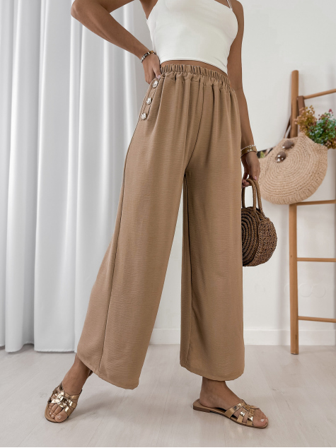 SPODNIE ATOMES KARMELOWE