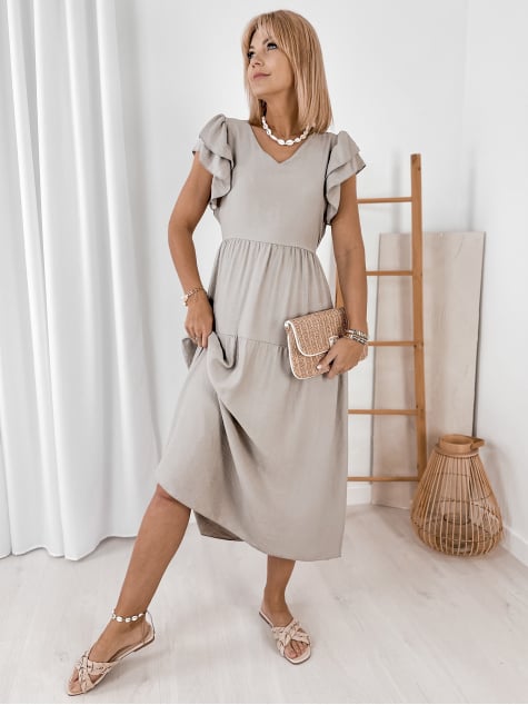 SUKIENKA ISKARA CIEMNOBEŻOWA